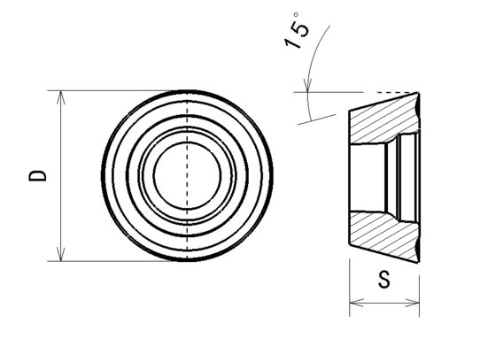 ODM RDMT 1204mo-TM Carbidetussenvoegsels voor CNC Malenverwerking